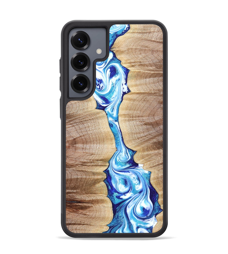 Galaxy S25 Plus Wood Phone Case - Leyla (Blue, 821210)