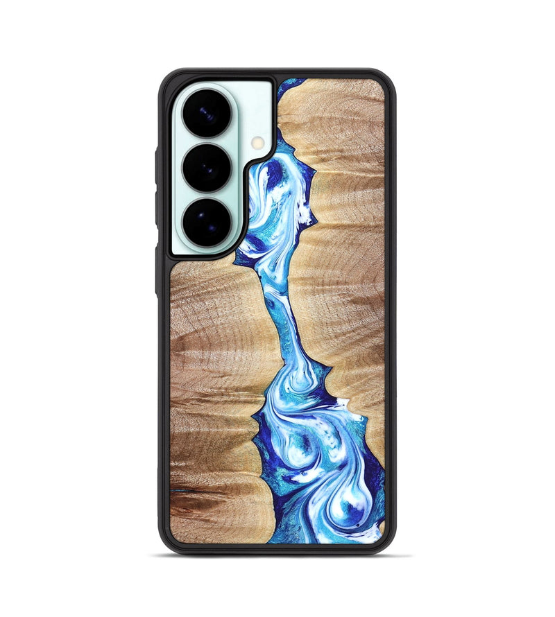 Galaxy S26 Wood Phone Case - Leyla (Blue, 821210)