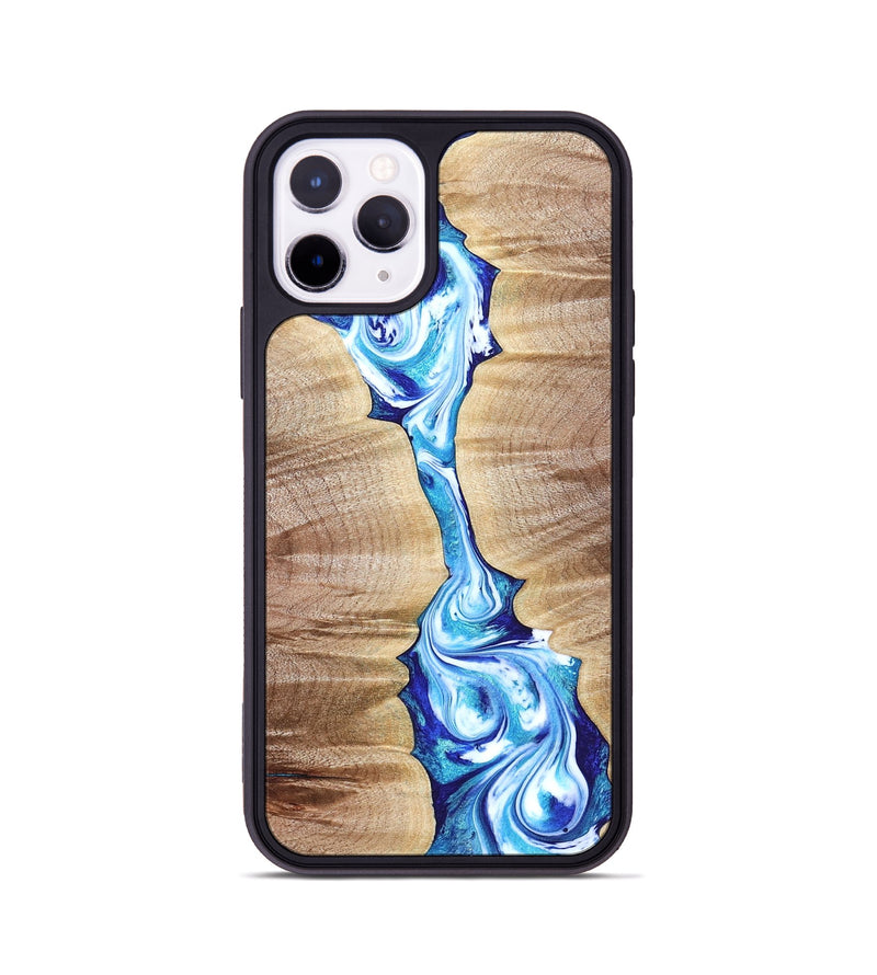 iPhone 11 Pro Wood Phone Case - Leyla (Blue, 821210)