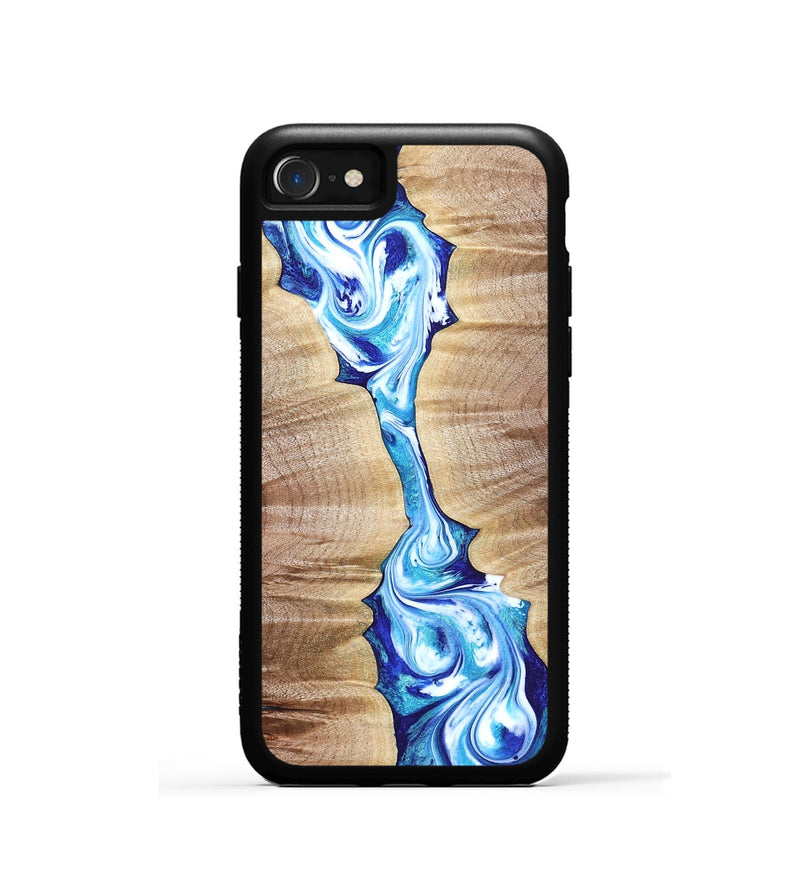 iPhone SE Wood Phone Case - Leyla (Blue, 821210)