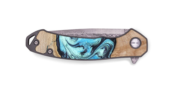 EDC Wood Pocket Knife - Silas (Blue, 821211)