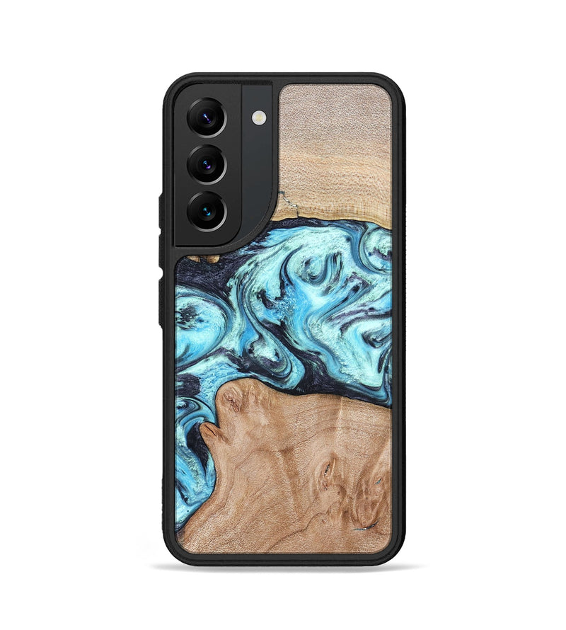 Galaxy S22 Wood Phone Case - Silas (Blue, 821211)