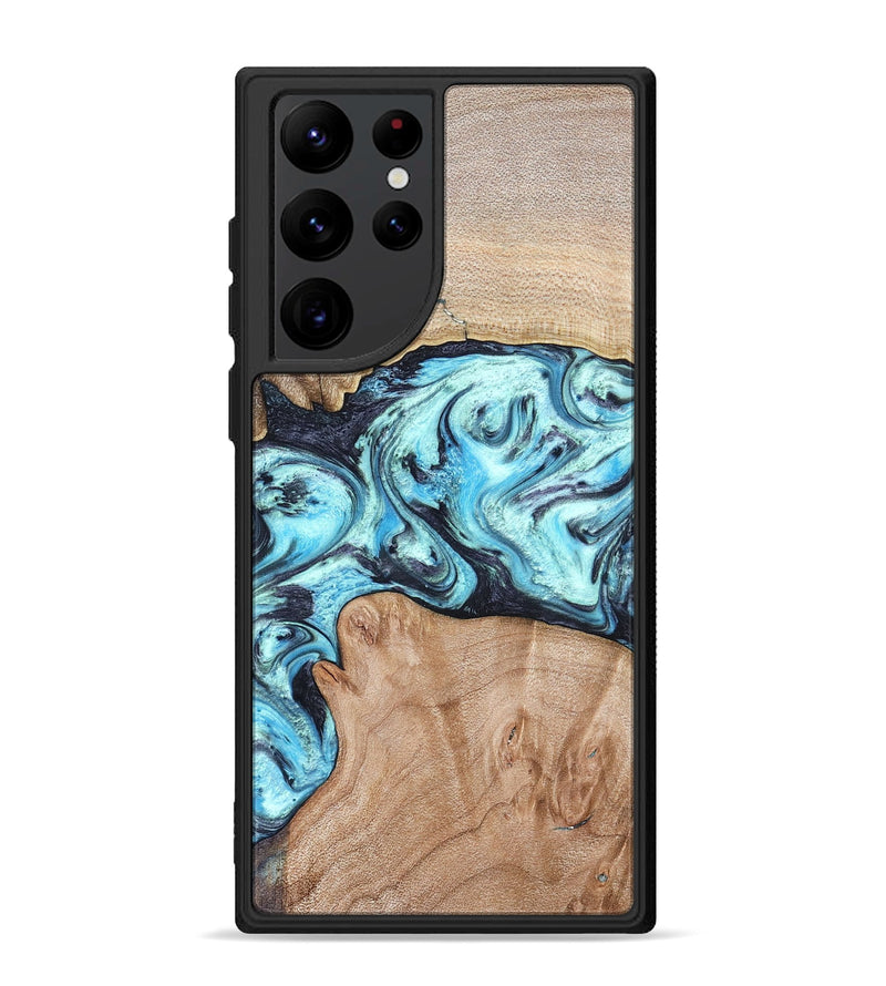 Galaxy S22 Ultra Wood Phone Case - Silas (Blue, 821211)