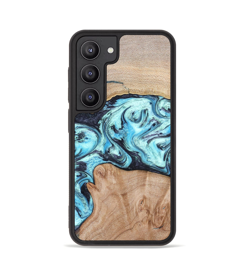 Galaxy S23 Wood Phone Case - Silas (Blue, 821211)
