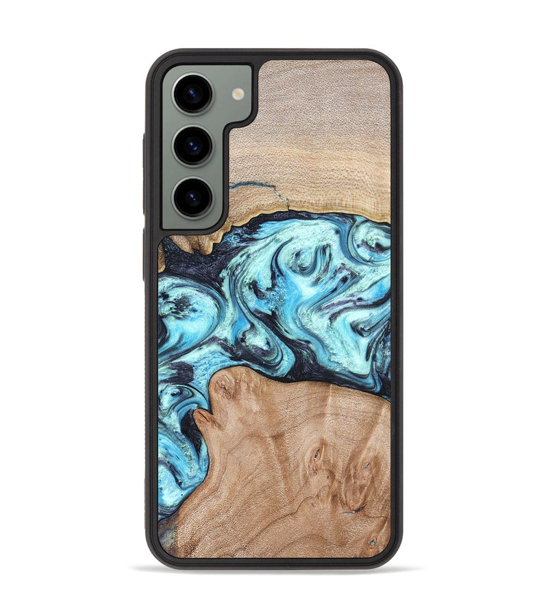 Galaxy S23 Plus Wood Phone Case - Silas (Blue, 821211)