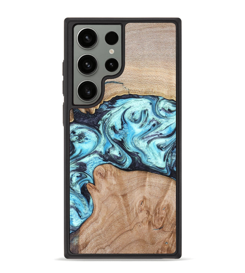Galaxy S23 Ultra Wood Phone Case - Silas (Blue, 821211)