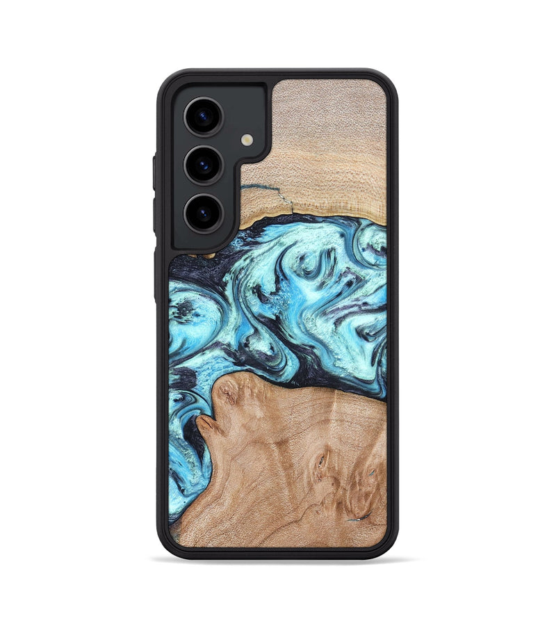 Galaxy S24 Wood Phone Case - Silas (Blue, 821211)