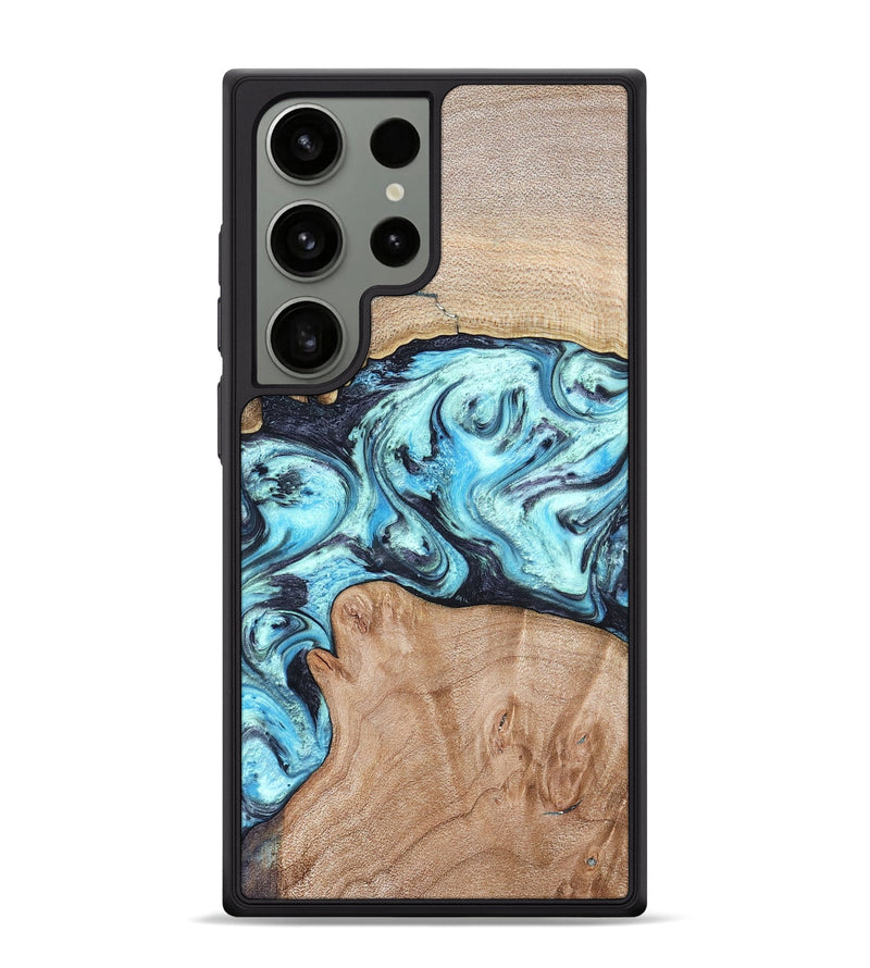 Galaxy S24 Ultra Wood Phone Case - Silas (Blue, 821211)