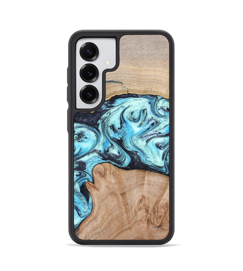 Galaxy S25 Wood Phone Case - Silas (Blue, 821211)