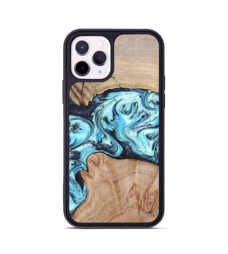 iPhone 11 Pro Wood Phone Case - Silas (Blue, 821211)