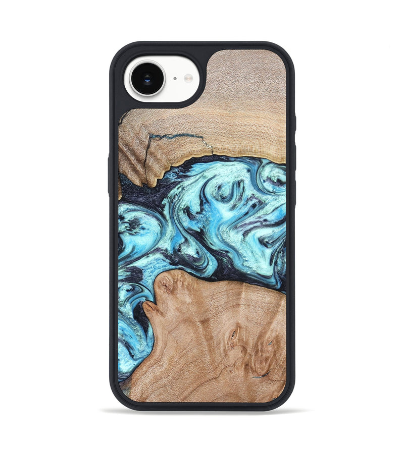 iPhone 17e Wood Phone Case - Silas (Blue, 821211)