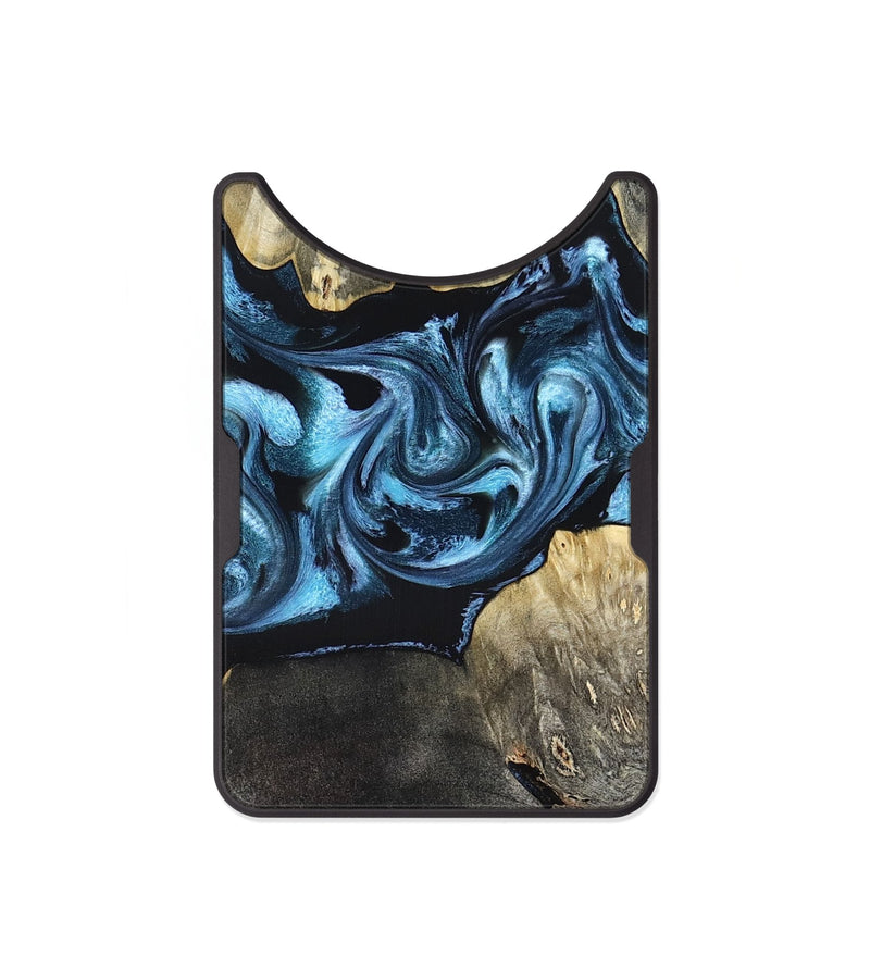 Alloy Wood Wallet - Kacey (Blue, 821212)
