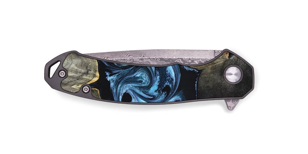 EDC Wood Pocket Knife - Kacey (Blue, 821212)