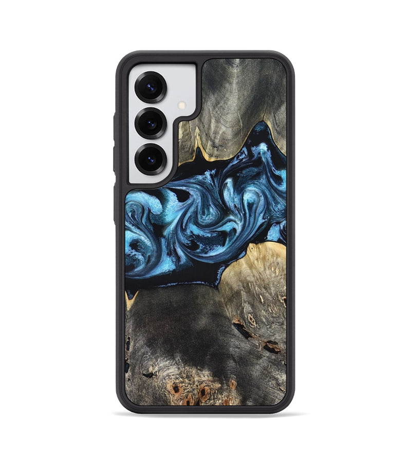 Galaxy S25 Wood Phone Case - Kacey (Blue, 821212)