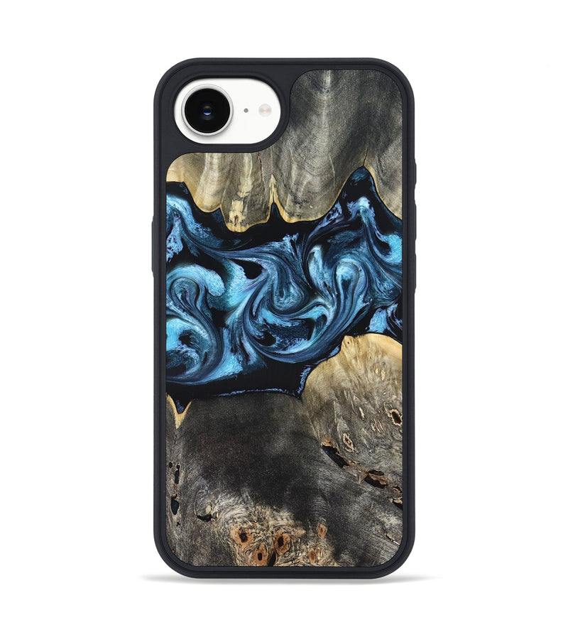 iPhone 17e Wood Phone Case - Kacey (Blue, 821212)