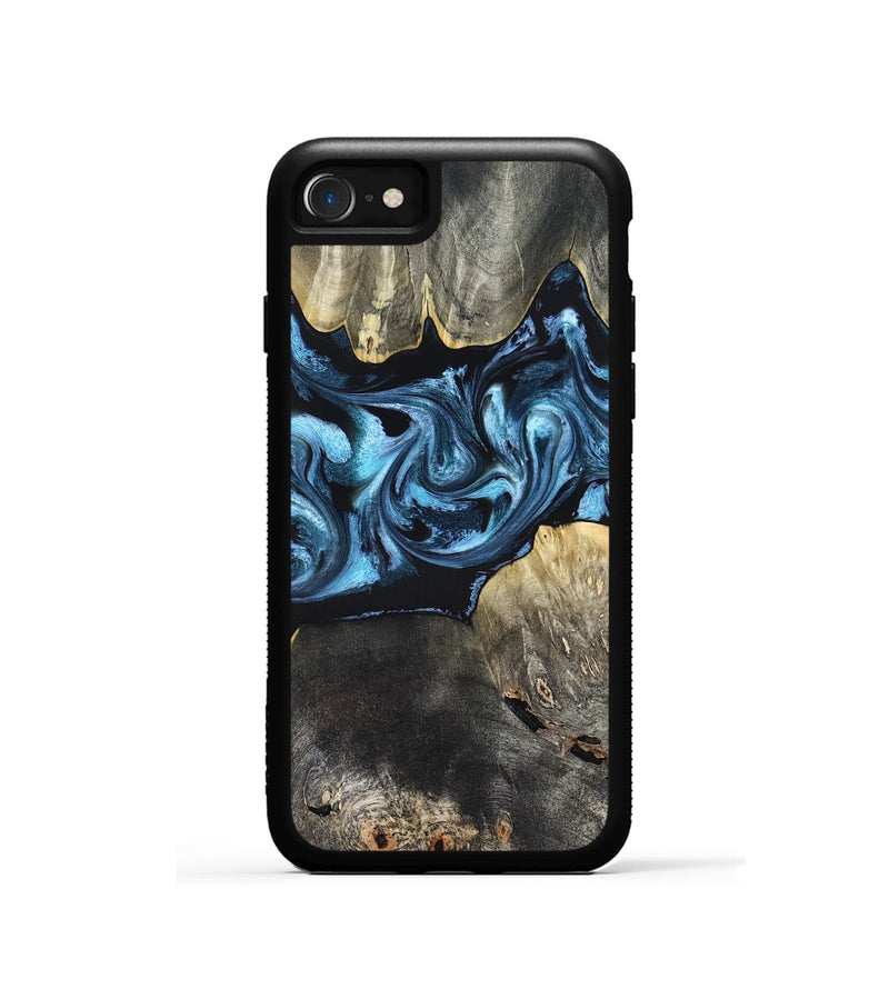 iPhone SE Wood Phone Case - Kacey (Blue, 821212)