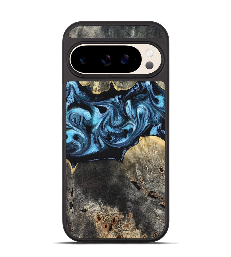 Pixel 10 Wood Phone Case - Kacey (Blue, 821212)