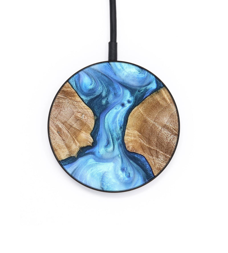 Circle Wood Wireless Charger - Weston (Blue, 821215)