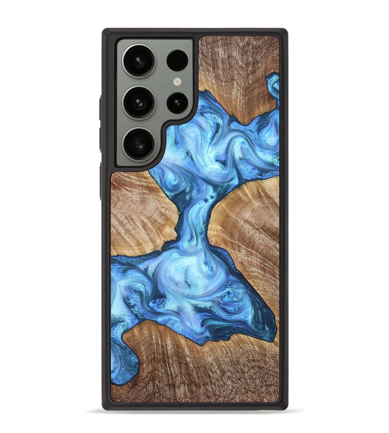 Galaxy S23 Ultra Wood Phone Case - Weston (Blue, 821215)