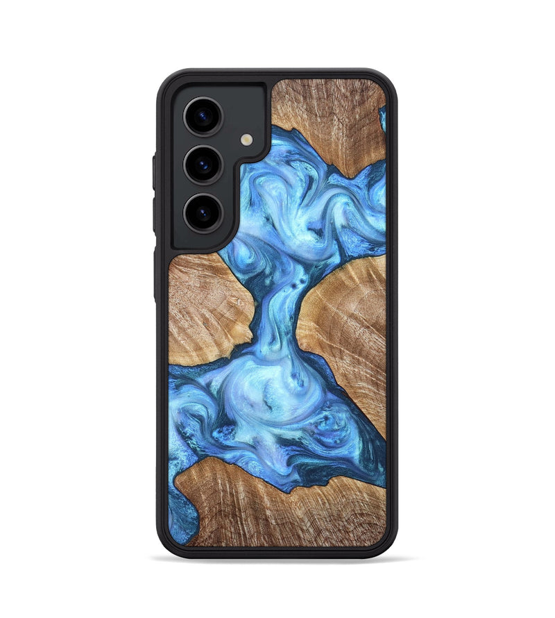 Galaxy S24 Wood Phone Case - Weston (Blue, 821215)