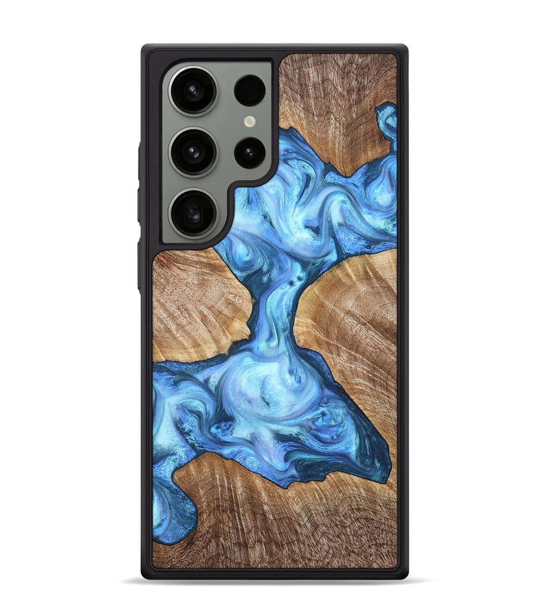 Galaxy S24 Ultra Wood Phone Case - Weston (Blue, 821215)