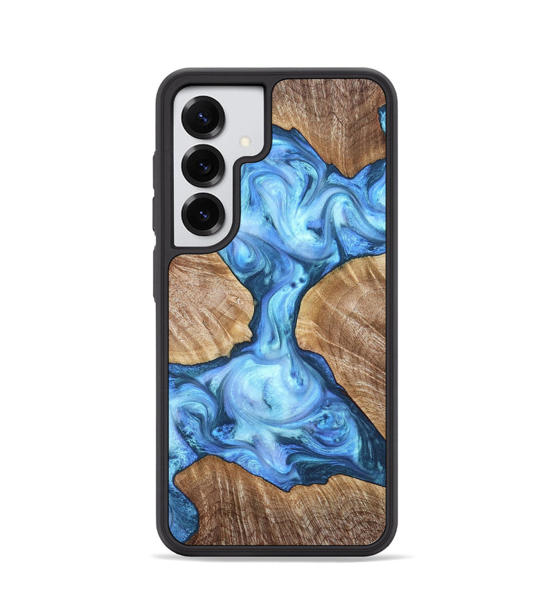 Galaxy S25 Wood Phone Case - Weston (Blue, 821215)