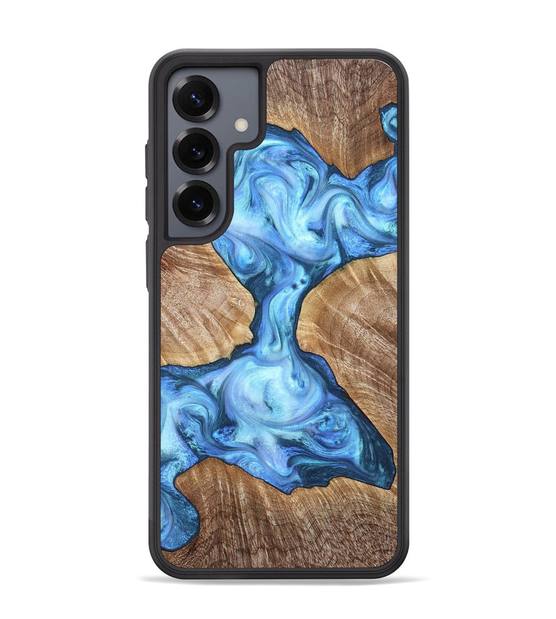 Galaxy S25 Plus Wood Phone Case - Weston (Blue, 821215)
