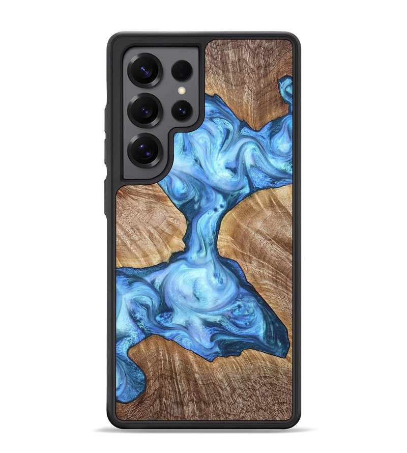Galaxy S25 Ultra Wood Phone Case - Weston (Blue, 821215)