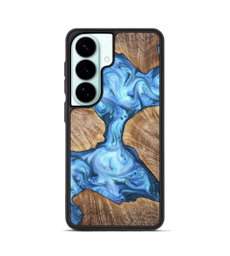 Galaxy S26 Wood Phone Case - Weston (Blue, 821215)