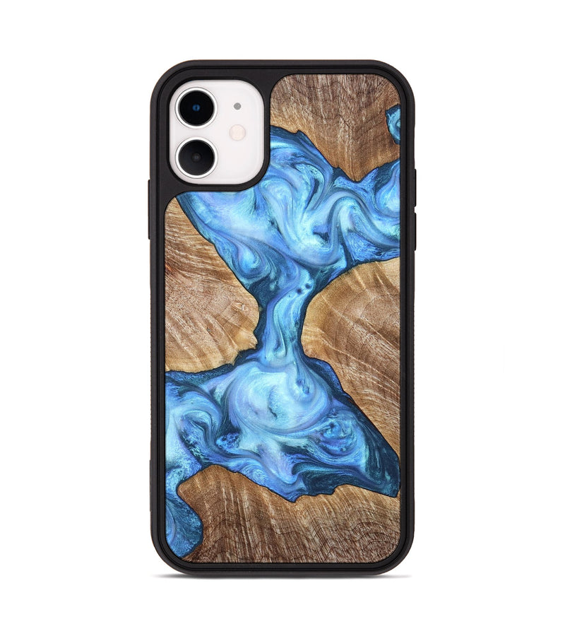 iPhone 11 Wood Phone Case - Weston (Blue, 821215)