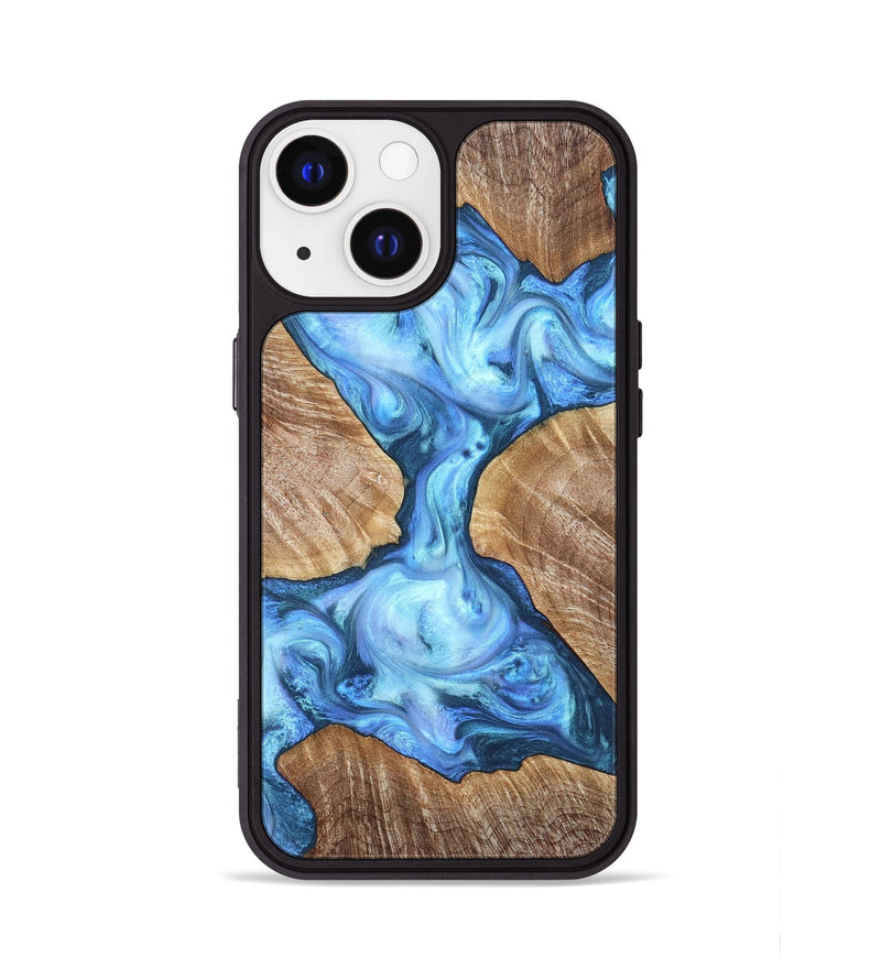 iPhone 13 Wood Phone Case - Weston (Blue, 821215)