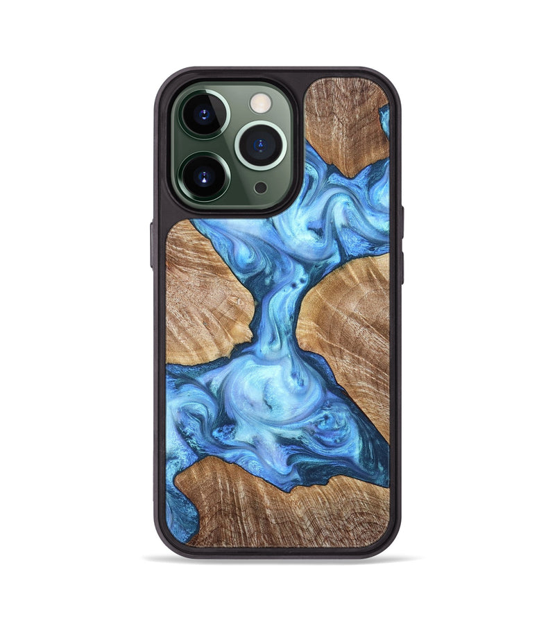iPhone 13 Pro Wood Phone Case - Weston (Blue, 821215)