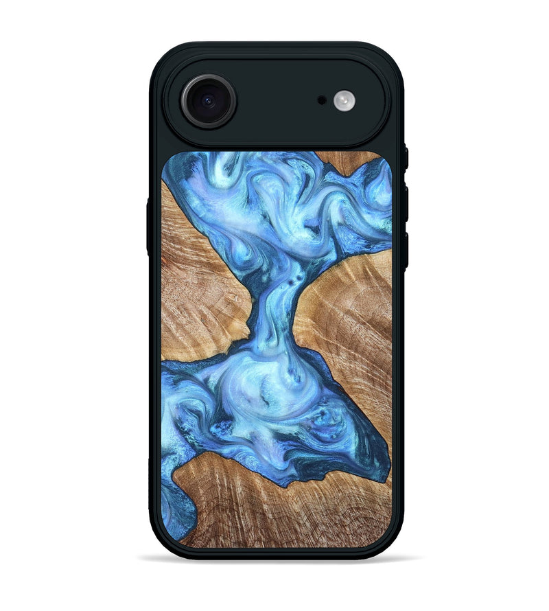 iPhone 17 Air Wood Phone Case - Weston (Blue, 821215)