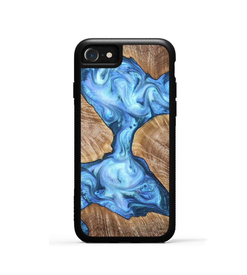 iPhone SE Wood Phone Case - Weston (Blue, 821215)