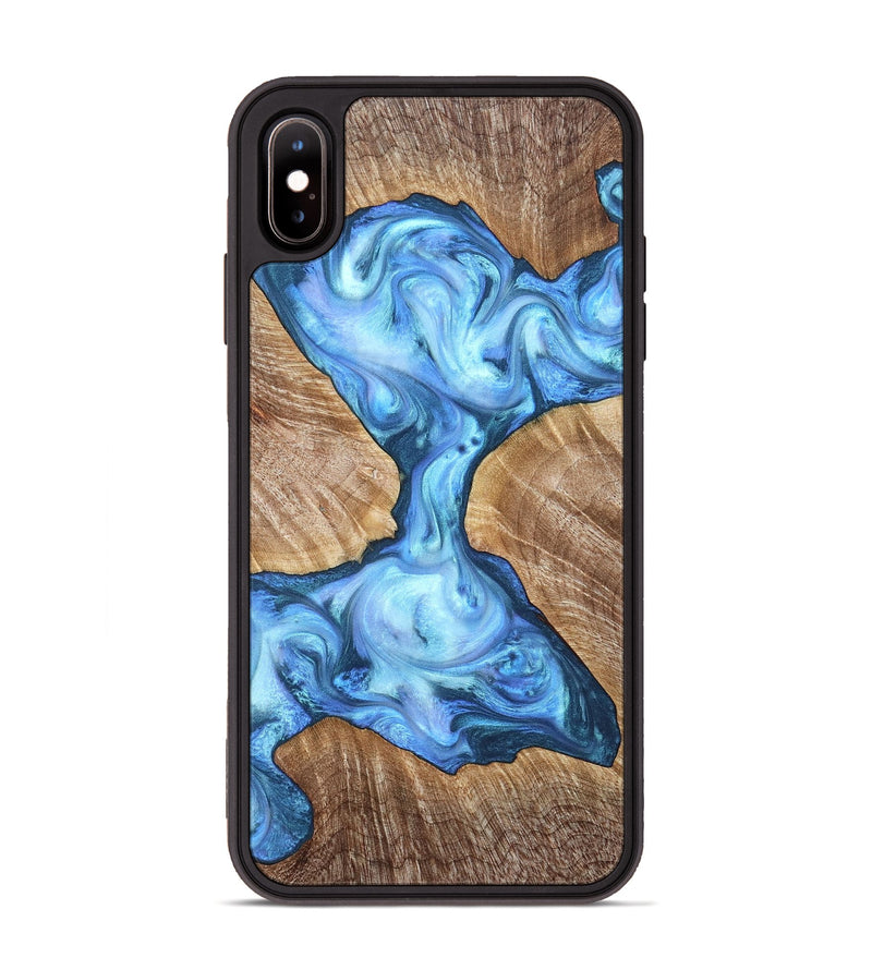 iPhone Xs Max Wood Phone Case - Weston (Blue, 821215)