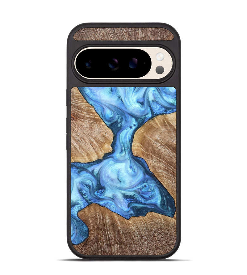 Pixel 10 Wood Phone Case - Weston (Blue, 821215)