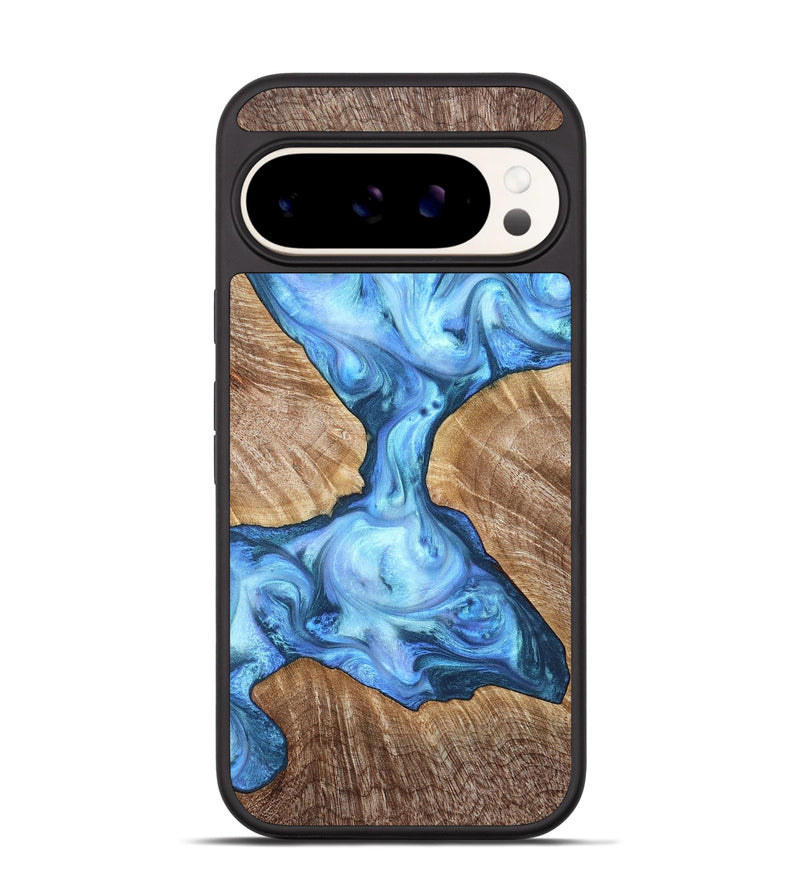 Pixel 9 Wood Phone Case - Weston (Blue, 821215)