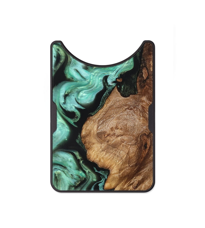 Alloy Wood Wallet - Damari (Green, 821216)