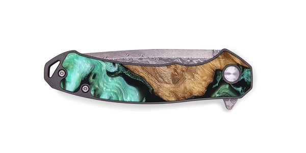 EDC Wood Pocket Knife - Damari (Green, 821216)