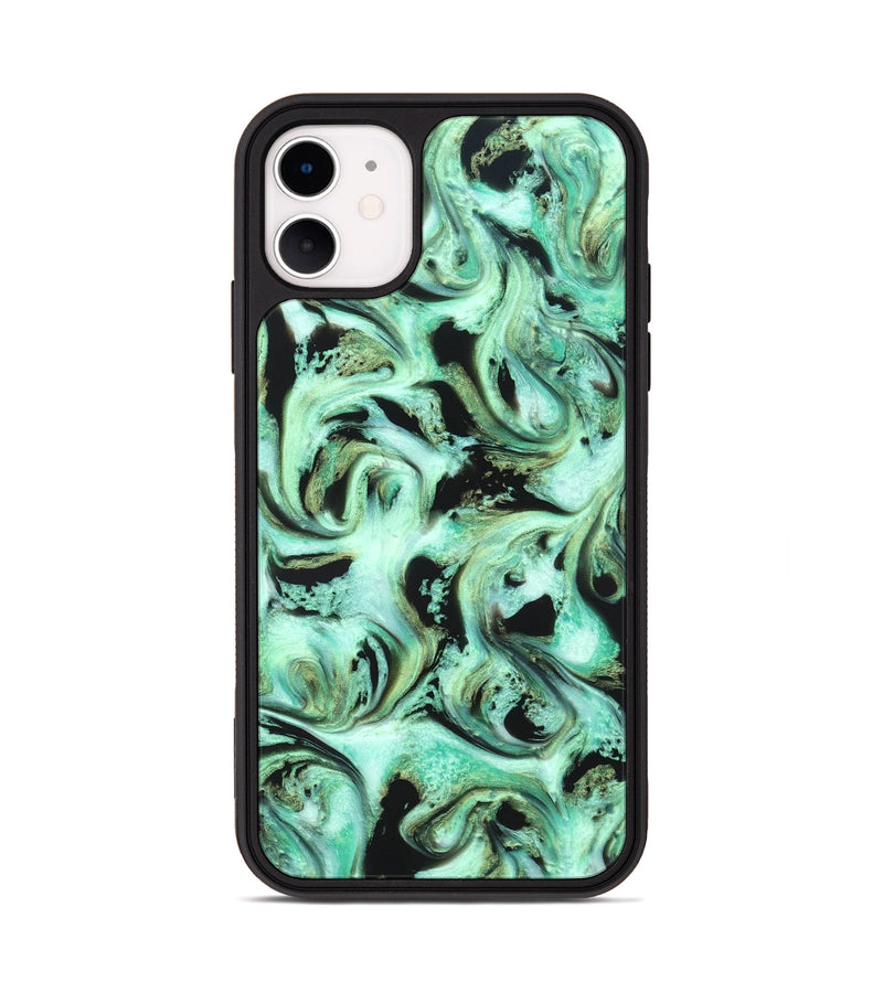 iPhone 11 ResinArt Phone Case - Levar (Green, 821217)