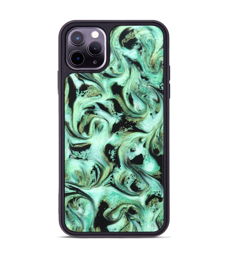 iPhone 11 Pro Max ResinArt Phone Case - Levar (Green, 821217)