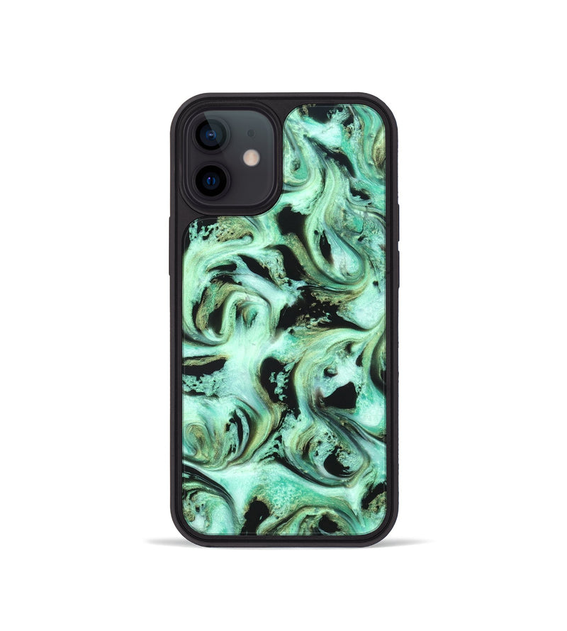 iPhone 12 mini ResinArt Phone Case - Levar (Green, 821217)