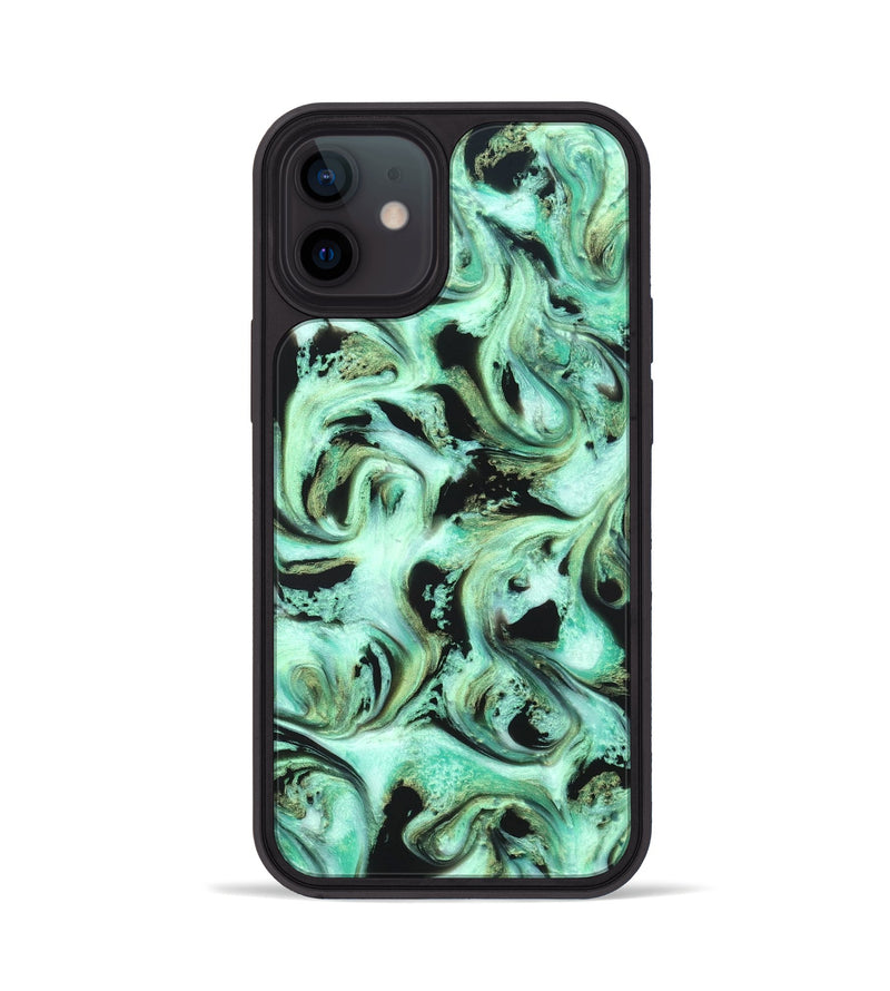 iPhone 12 ResinArt Phone Case - Levar (Green, 821217)