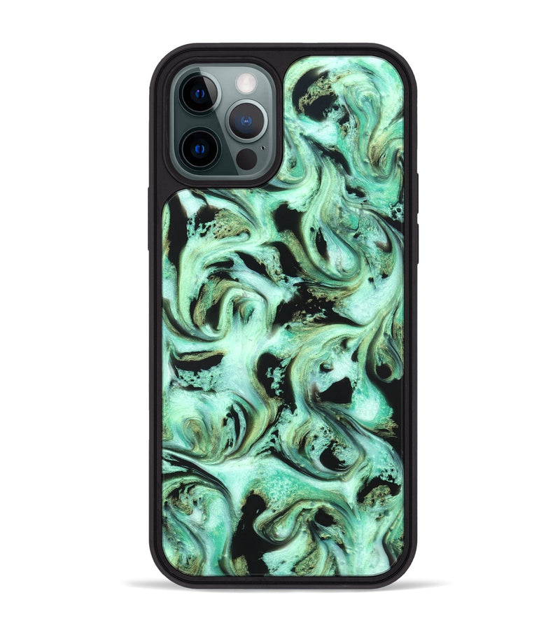 iPhone 12 Pro Max ResinArt Phone Case - Levar (Green, 821217)