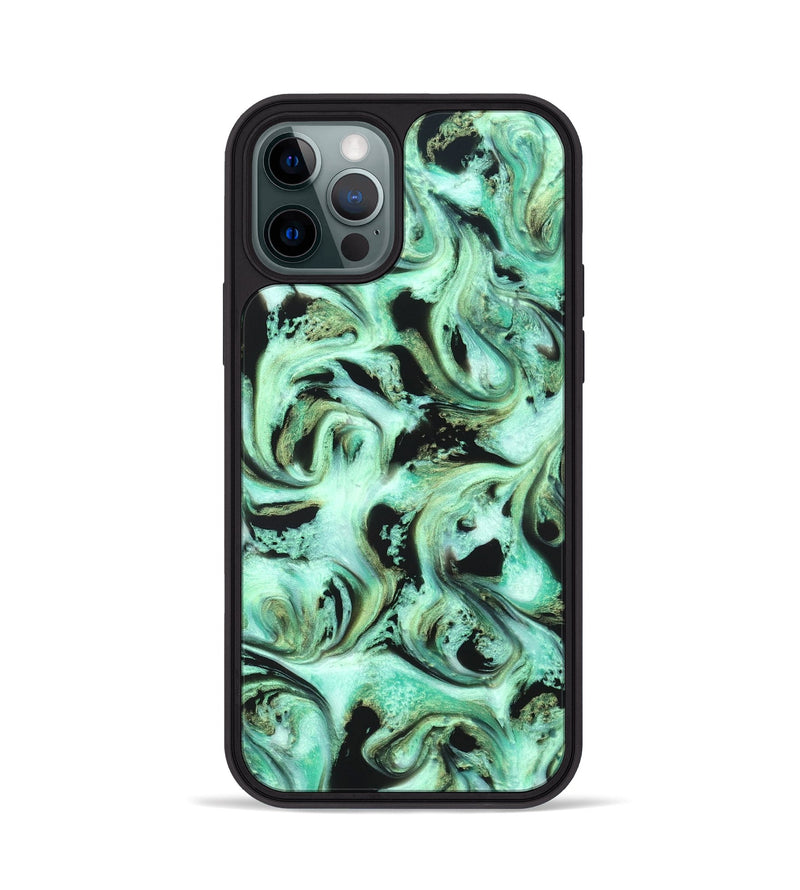 iPhone 12 Pro ResinArt Phone Case - Levar (Green, 821217)
