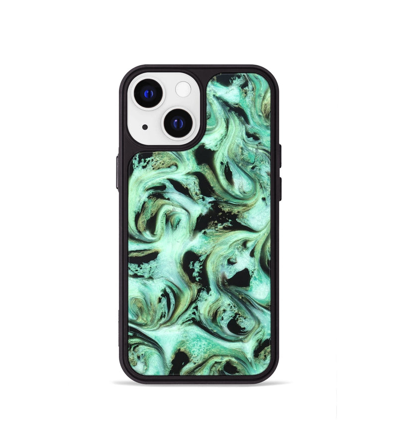 iPhone 13 mini ResinArt Phone Case - Levar (Green, 821217)