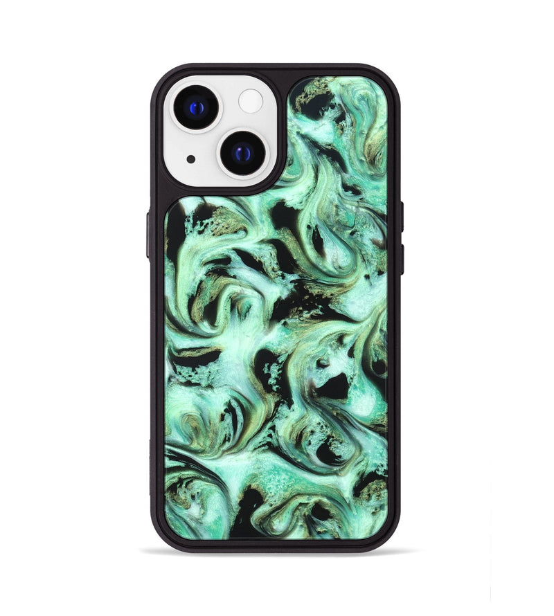 iPhone 13 ResinArt Phone Case - Levar (Green, 821217)