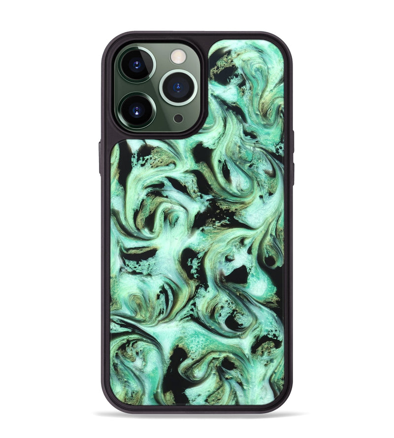 iPhone 13 Pro Max ResinArt Phone Case - Levar (Green, 821217)