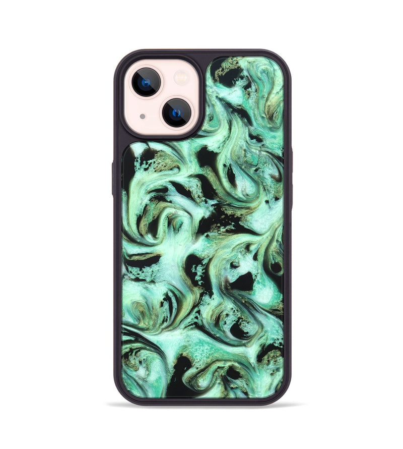 iPhone 14 ResinArt Phone Case - Levar (Green, 821217)
