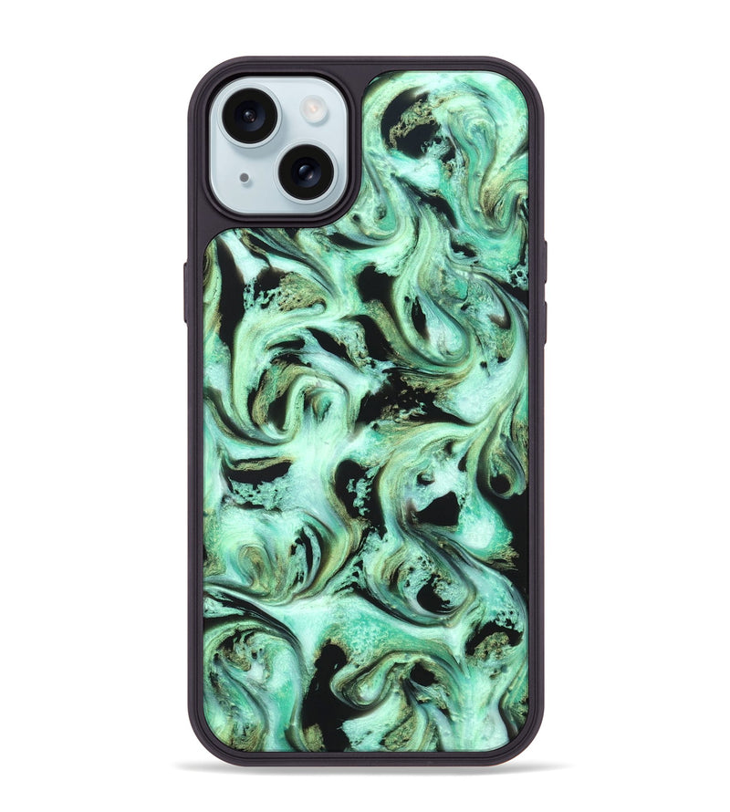 iPhone 15 Plus ResinArt Phone Case - Levar (Green, 821217)